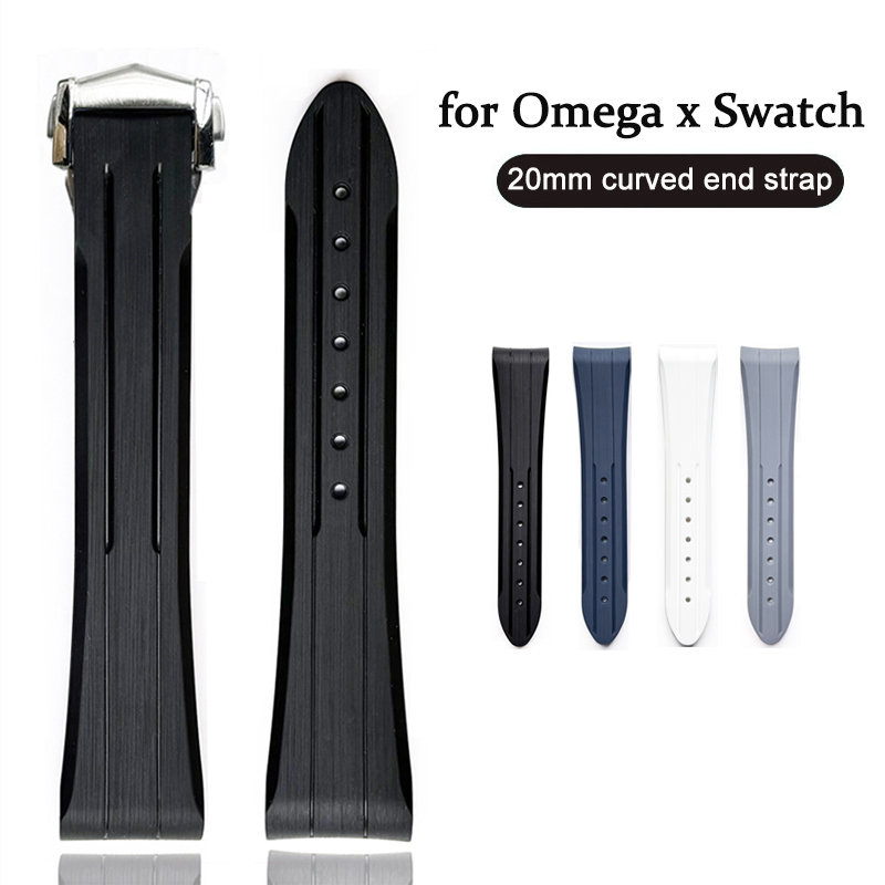Omega Watch Seamaster - Correa de goma de 20mm para