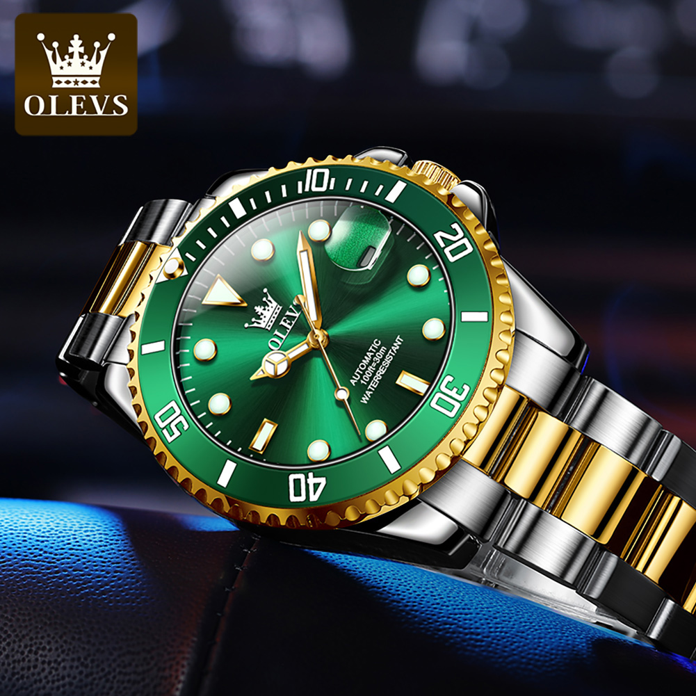 OLEVS 6650 reloj mecánico para - Rolex Watch Datejust reseña y precio