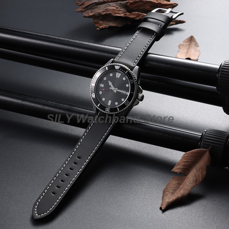 Correa de reloj de cuero genui - Suede Strap Watch reseña y precio