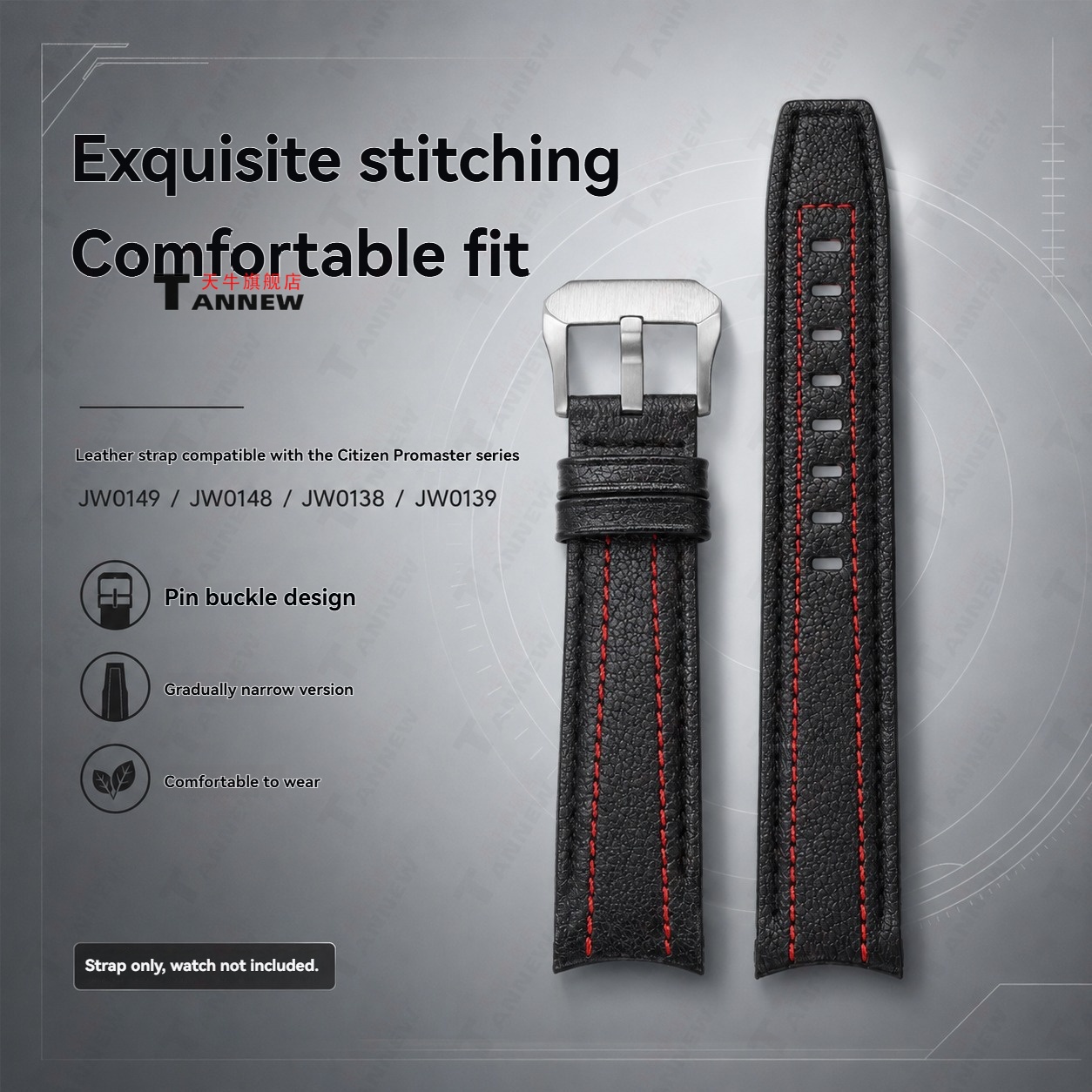 Correa de reloj de cuero de va - Citizen Watch Promaster reseña y precio