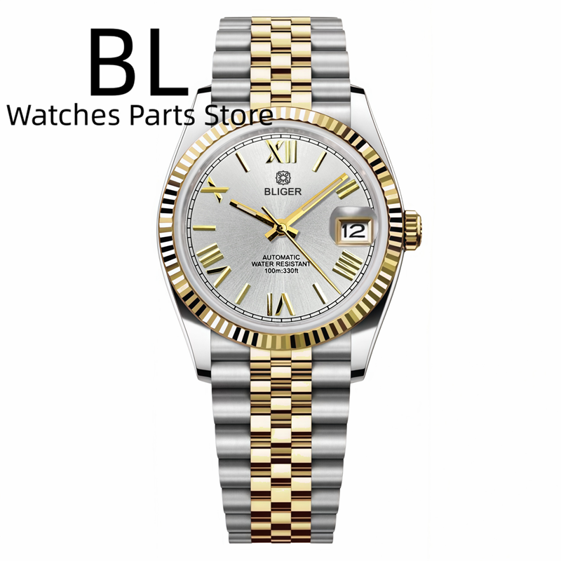 BLIGER 36mm39mm reloj NH35 dor - Rolex Watch Datejust reseña y precio